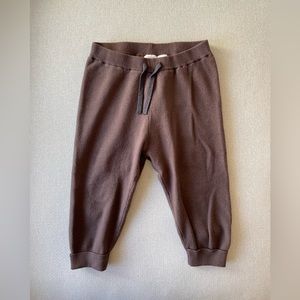 Zara Toddler Boy’s Knit Jogger Pants Brown 3T